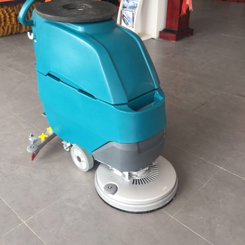 工業(yè)物業(yè)小區(qū)環(huán)氧地坪手推電動洗地機(jī)530型金剛砂地磚清洗車-- 山東豪沃工程機(jī)械有限公司