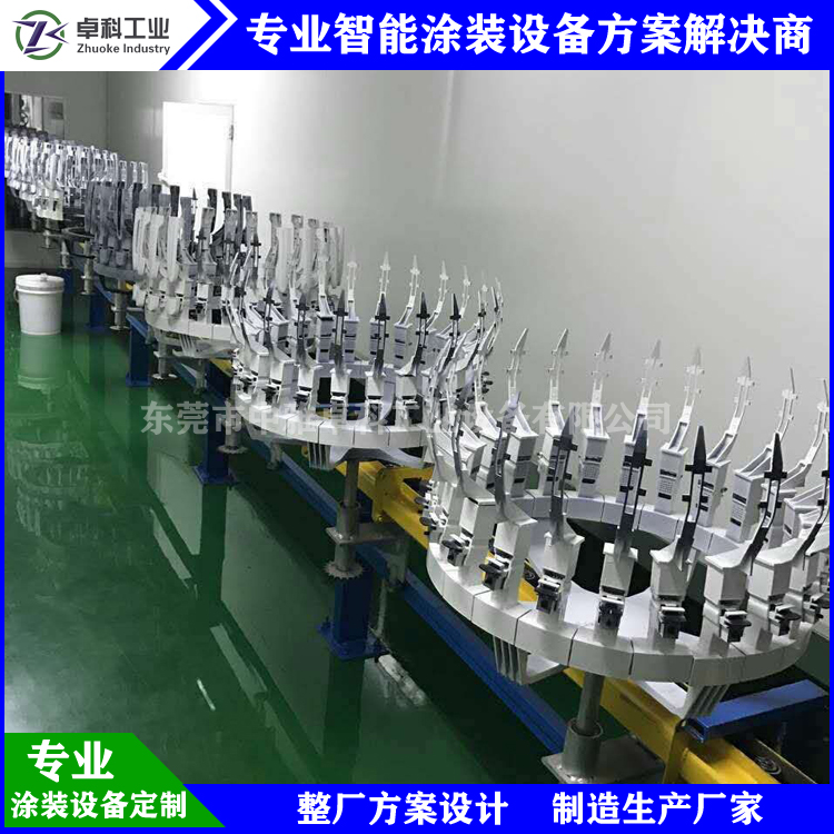 汽車(chē)門(mén)把手噴涂生產(chǎn)線 靜電涂裝設(shè)備定制 汽車(chē)零部件噴漆線廠家-- 東莞市中雅卓科工業(yè)設(shè)備有限公司